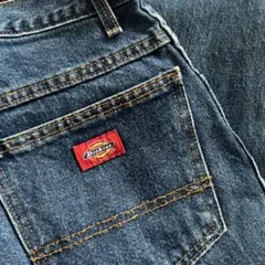 Dickies ストレートデニムパンツ 青