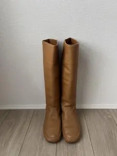 ロングレザーブーツ　Ｍ（23〜23.5）