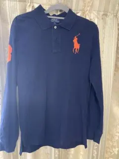 新春セール！ポロ・ラルフ・ローレン ネイビー長袖ポロシャツ