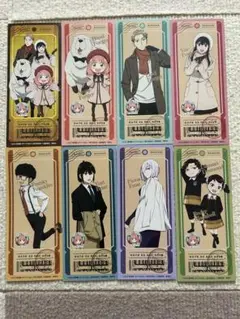 SPY×FAMILY スパイファミリー　なか卯コラボカード　全8種類セット