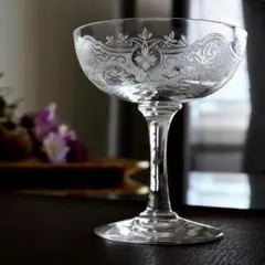 希少★オールド バカラBACCARAT メディチ シャンパンクープ グラス 美品