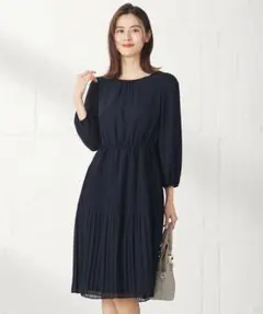 新品 any SiS 【洗える】フェミニンプリーツ ワンピース ドレス