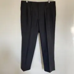 リーガル ダークグレー グレンチェック　ツータックパンツ　ウール混　100×70