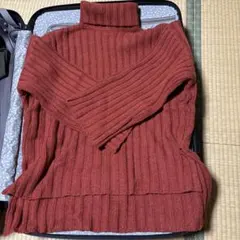 KBF オレンジ リブニット One Size