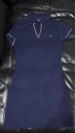 ※最終値下げ トミーヒルフィガー 襟付きポロワンピース ネイビー