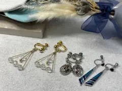 11.439【イヤリング】アクセサリー　ピアス変更可　ヴィンテージ