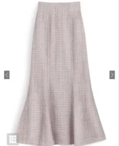 GRL ラメチェックツイードマーメイドスカート