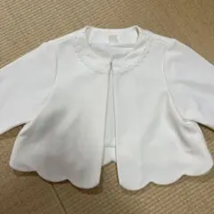 【apres les cours】 白 ホワイト ボレロ フォーマル 120