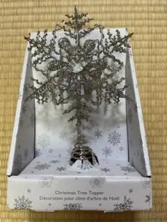 Christmas Tree Topper スノーフレーク シルバー　トップ飾りのサムネイル