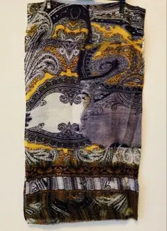 TOMORROWLAND ウール100％ ペイズリー柄大判ストール