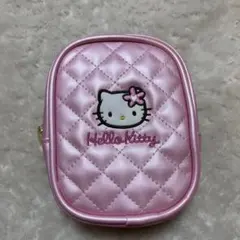 1番くじ　キティ　Hello Kitty キルティングポーチ ピンク