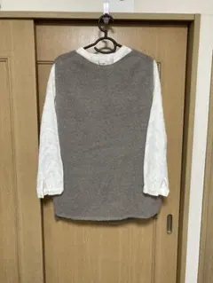 ニットロングベスト