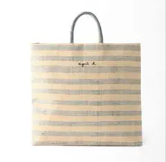 アニエス・ベー　ラフィアトートバッグ