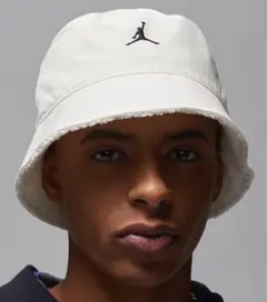 Jordan バケットハット ホワイト Flight刺繍