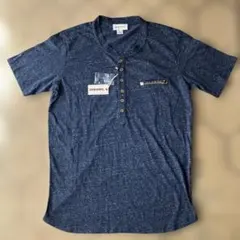 【新品】DIESEL（ディーゼル） ヘンリーネック Tシャツ ネイビー Lサイズのサムネイル