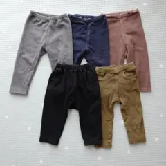 子供服　ベビー服　5点まとめ売り　男の子　80サイズ　ズボン　レギンス　保育園
