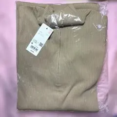 ハーフジップニットワンピース　UNIQLO ユニクロ　ワンピース　ブラウン