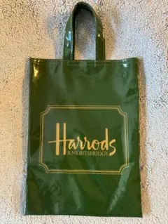 Harrods Knightsbridge エコバッグ グリーン　未使用品のサムネイル