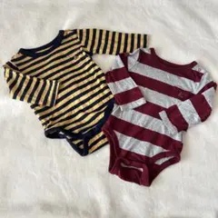 GAP 長袖 ボディスーツ コットン100% 肌着 70センチ 2点セット