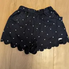 petit main 水玉 スカラップショートパンツ
