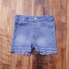 MPS デニムショートパンツ 子供服 ライトオン 100 古着 ブルー KY19