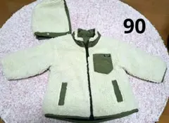 リバーシブル フリースジャケット カラーブロックデザイン