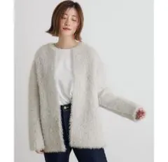 grove　フェザーニット　コーディガン