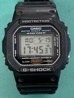 正常稼働品 CASIO Gショック DW-5600E ELライト 電池交換済み