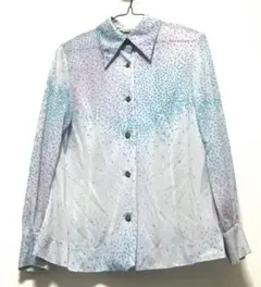 昭和レトロ　ブラウススーツ　ツーピース　ドット柄