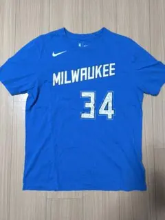 ナイキ　ドライTシャツ「ミルウォーキーバックス:ヤニス・アデトクンボ」XL
