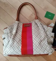 kate spade マザーズバッグ ベージュ/ピンク/オレンジ