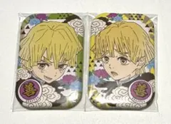 鬼滅の刃 まるかくカンバッジ 缶バッジ 我妻善逸