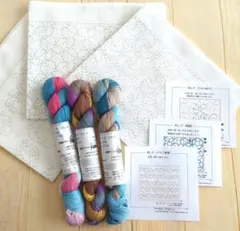 刺し子糸と刺し子ふきんのセット