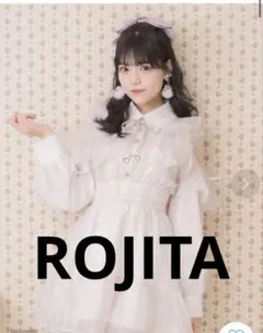 ROJITA 花柄チェックミニワンピース