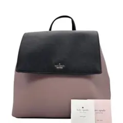 極美品　ケイトスペード　リュック　レザー　バイカラー　ロゴ　大容量