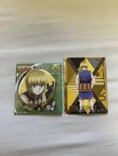HUNTER×HUNTER クラピカ　缶バッジ　銀だこ　特典カード