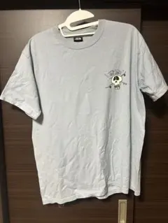 STUSSY スカル グラフィック Tシャツ ライトブルー