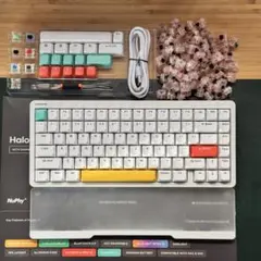Nuphy Halo75 V1 リストレスト,追加キースイッチ