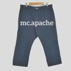 mc.apache◆メンズ ロールアップ裾切り替 クロップドパンツ【L】チノパン