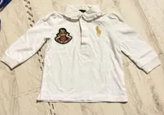 Ralph Lauren 24M 90 ホワイト長袖ポロシャツ