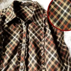 シャツ 長袖 秋冬 サイズl