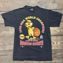 L 90s NBA ロケッツ チャンピオン Tシャツ 黒 giant USA製