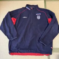 アンブロ エバートン フリース ハーフジップ 古着 サッカー 紺 18252 