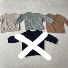 H&Mトレーナー 3点セット オーガニックコットン　80 長袖　まとめ売り
