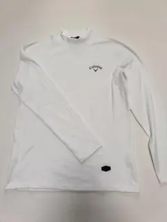 【着用1回】キャロウェイ ゴルフウェア 裏起毛 モックネック 長袖シャツ