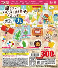 超リアル！ミニチュア駄菓子マスコット 九 9 全5種セット コンプリート