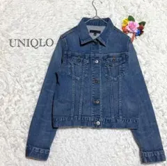 ユニクロ　デニムジャケット　Mサイズ　アウター　羽織り　ストレッチ　美品