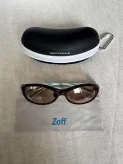 Zoff ブラウン キャットアイ サングラス