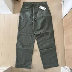 新品【coen】コーエン シェフパンツ M オリーブグリーン