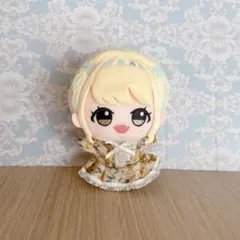ちびぐるみ ぬい服 10cm 花柄ワンピース イエローベージュ